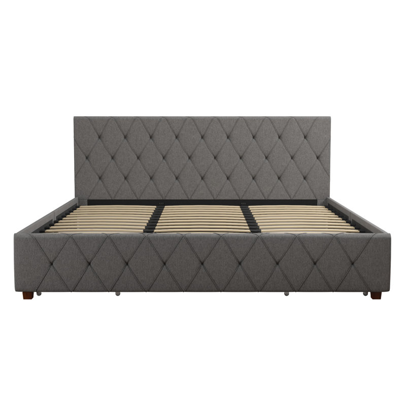 CosmoLiving by Cosmopolitan Elizabeth Upholstered Bed Frame & Reviews